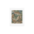 William Morris Acanthus Leaves Slate Blue Thyme Vintage Pattern Art Print Gallery Image 1