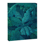 William Morris Acanthus Peacock Teal Vintage Pattern Canvas Print Gallery Image 8