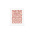 William Morris Acorn Pastel Rose Pink Art Print Gallery Image 1