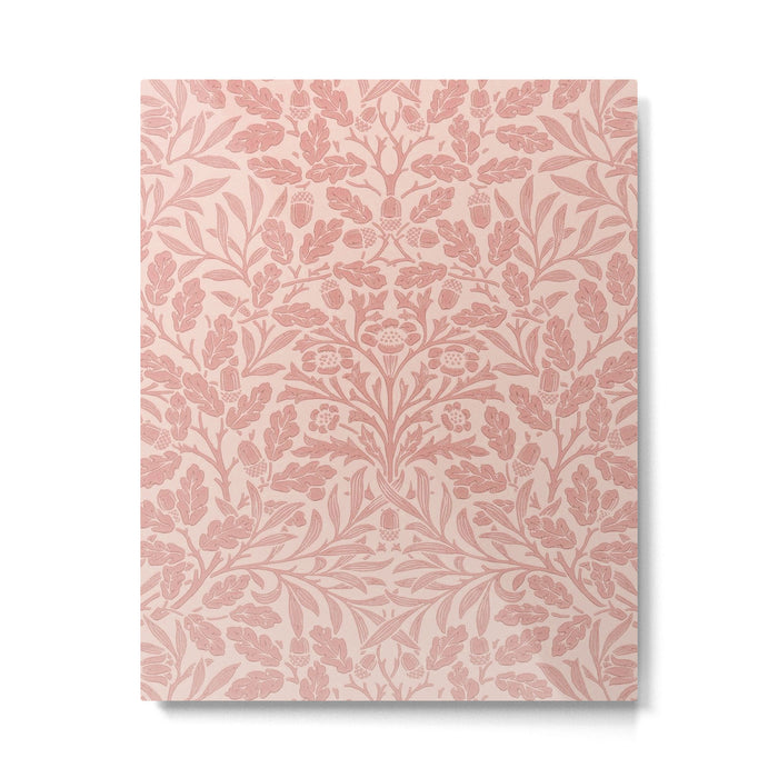 William Morris Acorn Pastel Rose Pink Metal Print Gallery Image 1