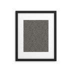 William Morris Acorn Pure Charcoal Gilver Framed Art Print Gallery Image 6
