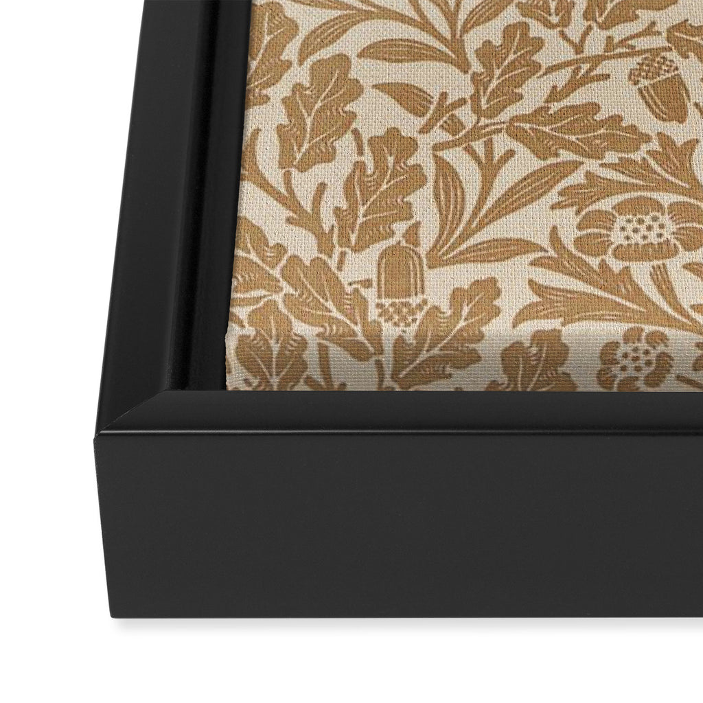 William Morris Acorn Pure Gilver Copper  Framed Canvas Print Gallery Image 3