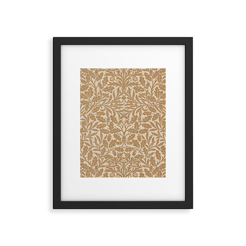 William Morris Acorn Pure Gilver Copper  Framed Art Print Gallery Image 6