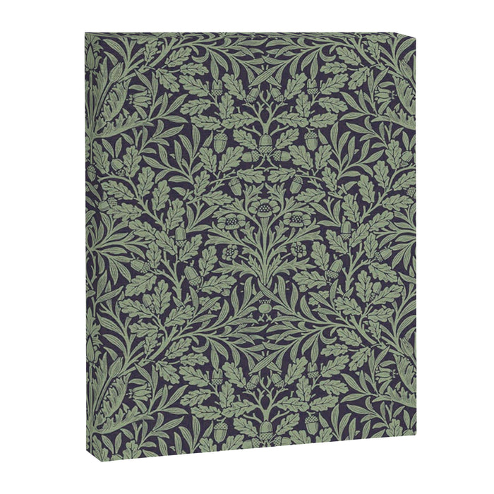 William Morris Acorn Pure Ink Green Canvas Print Gallery Image 1