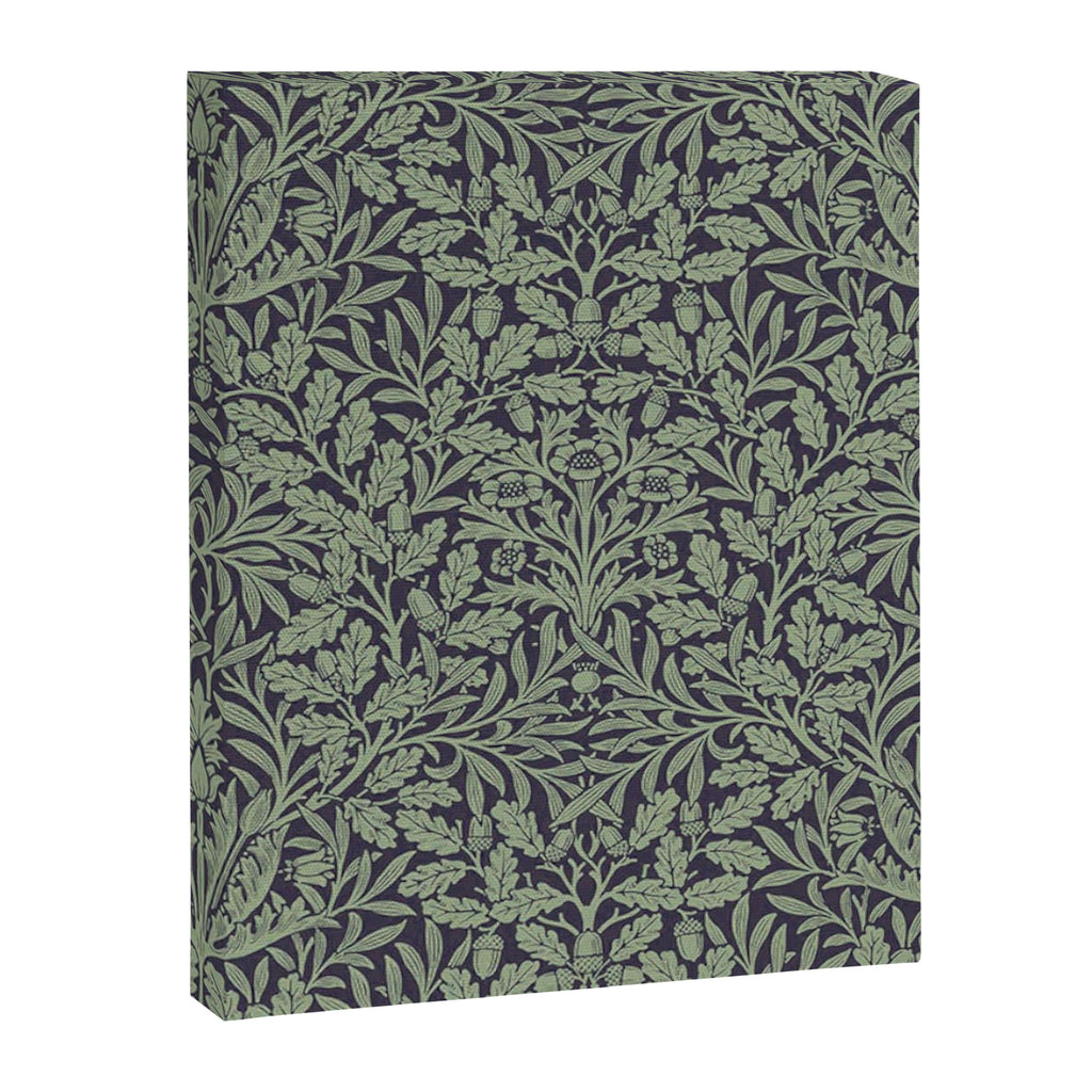 William Morris Acorn Pure Ink Green Canvas Print Gallery Image 8