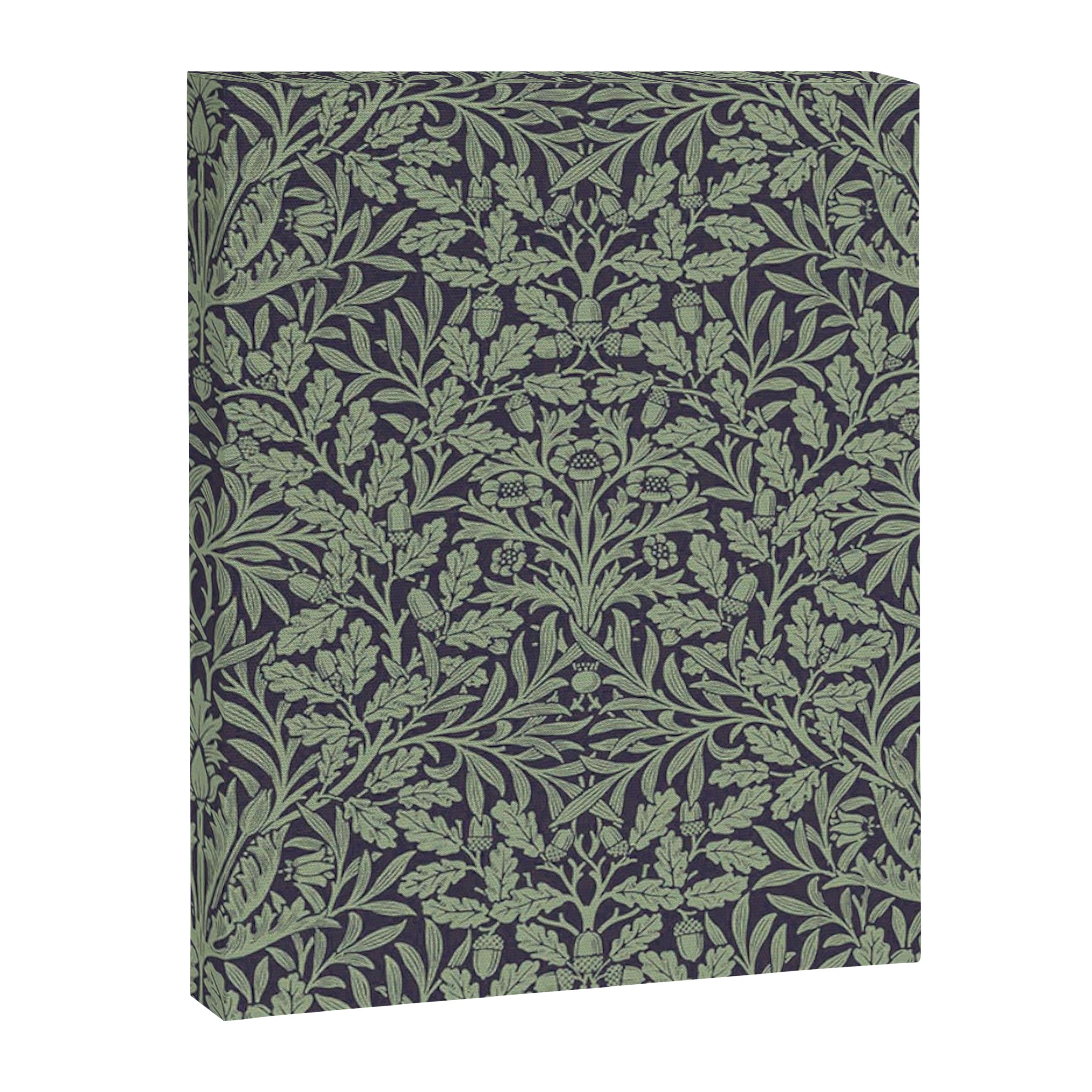 William Morris Acorn Pure Ink Green Canvas Print Gallery Image 8
