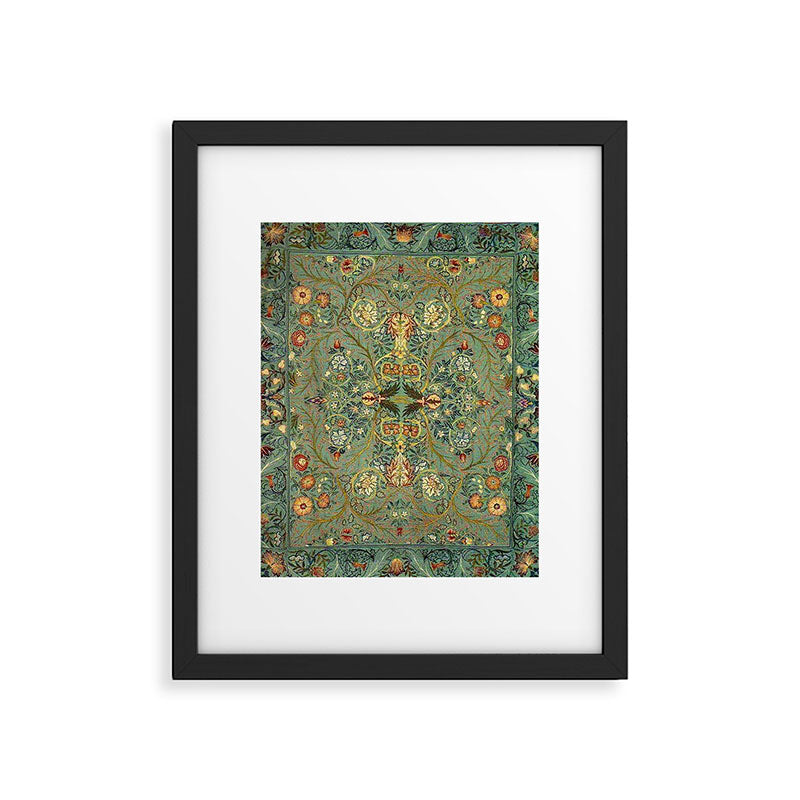 William Morris Antique Acanthus Floral Framed Art Print Gallery Image 4