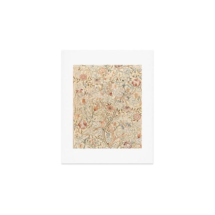 William Morris Antique Acanthus Portiere Pastel Floral Pattern Art Print Gallery Image 1