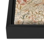 William Morris Antique Acanthus Portiere Pastel Floral Pattern Framed Canvas Print Gallery Image 3
