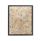 William Morris Antique Acanthus Portiere Pastel Floral Pattern Framed Canvas Print Gallery Image 6