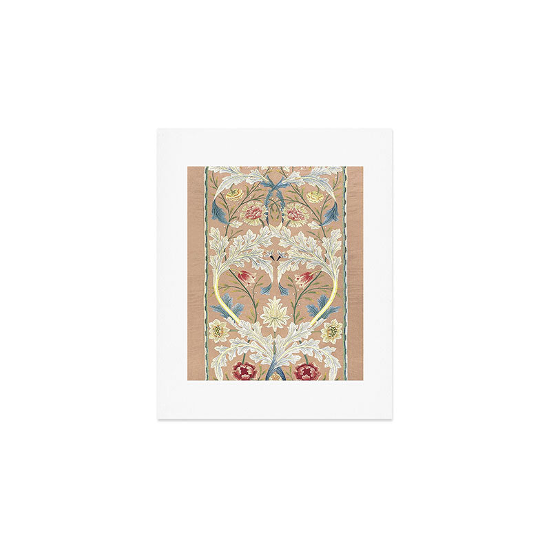 William Morris Antique Floral Embroidery Panel 1875 Art Print Gallery Image 1