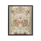William Morris Antique Floral Embroidery Panel 1875 Framed Canvas Print Gallery Image 6