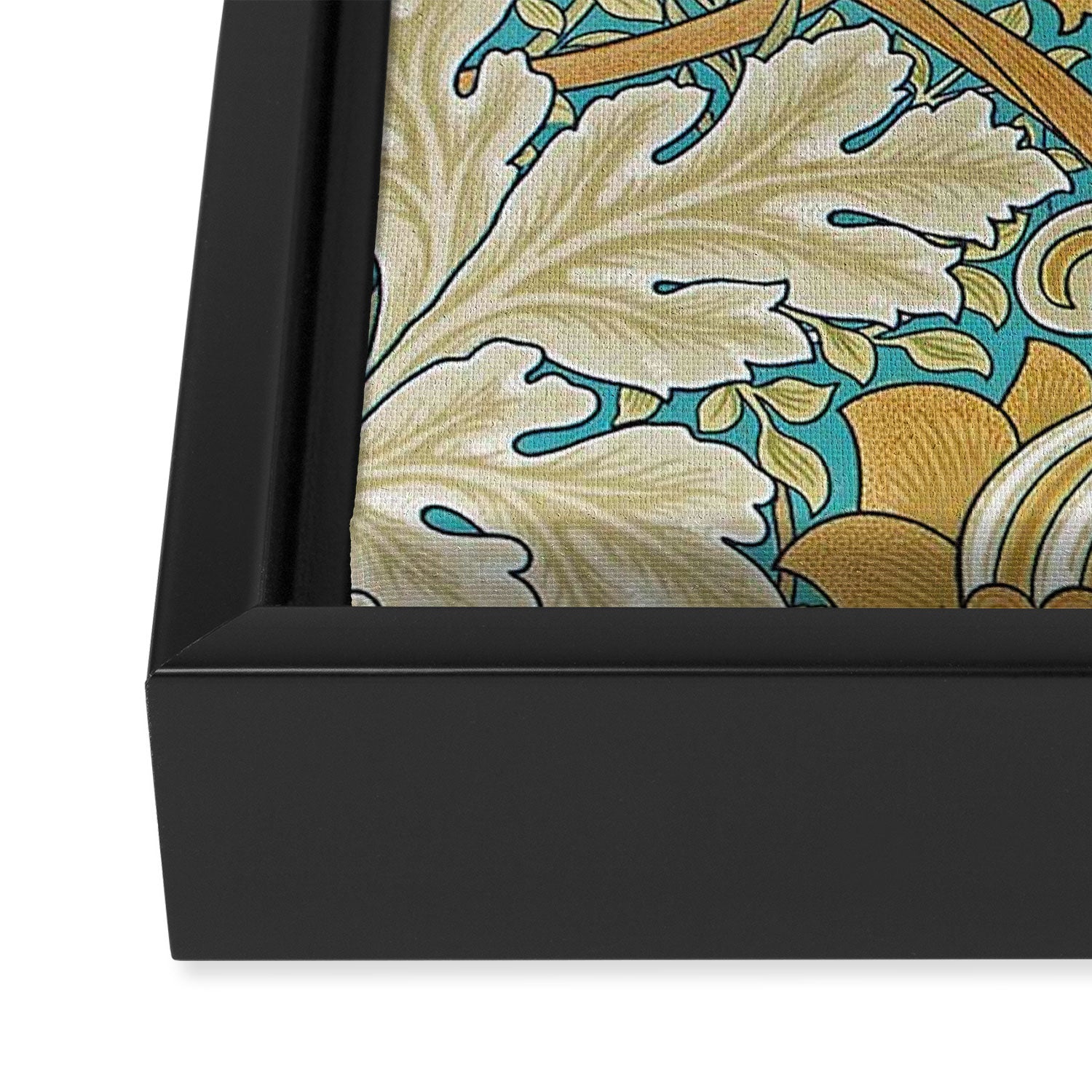 William Morris Antique Palace Floral Framed Canvas Print Gallery Image 3