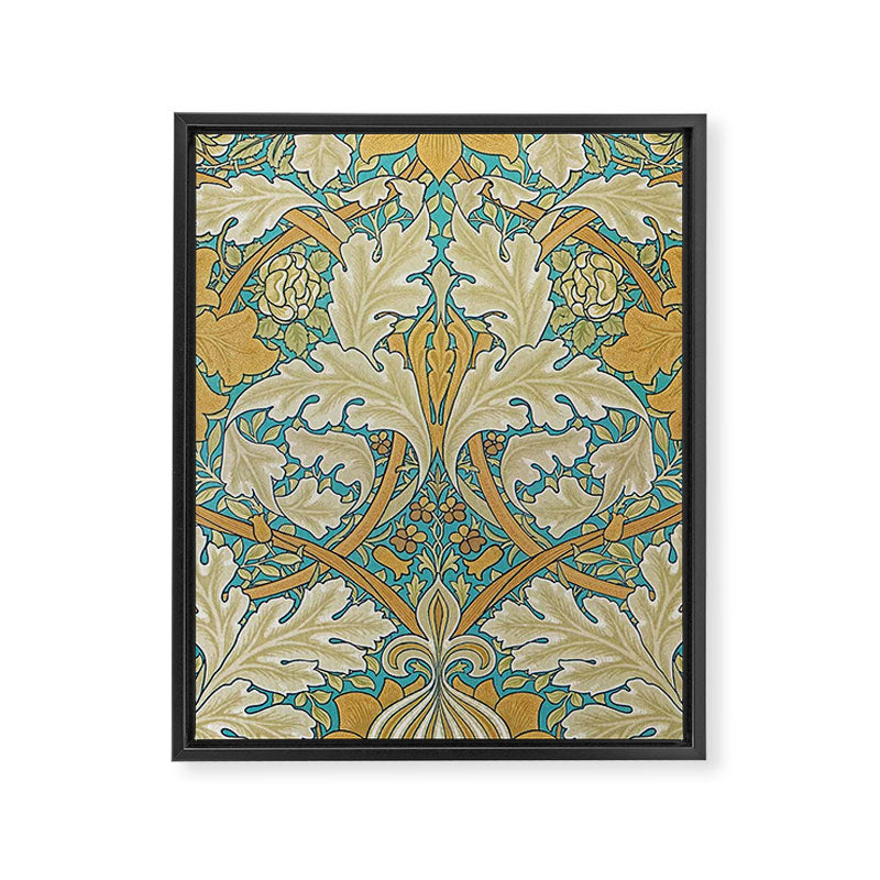 William Morris Antique Palace Floral Framed Canvas Print Gallery Image 8