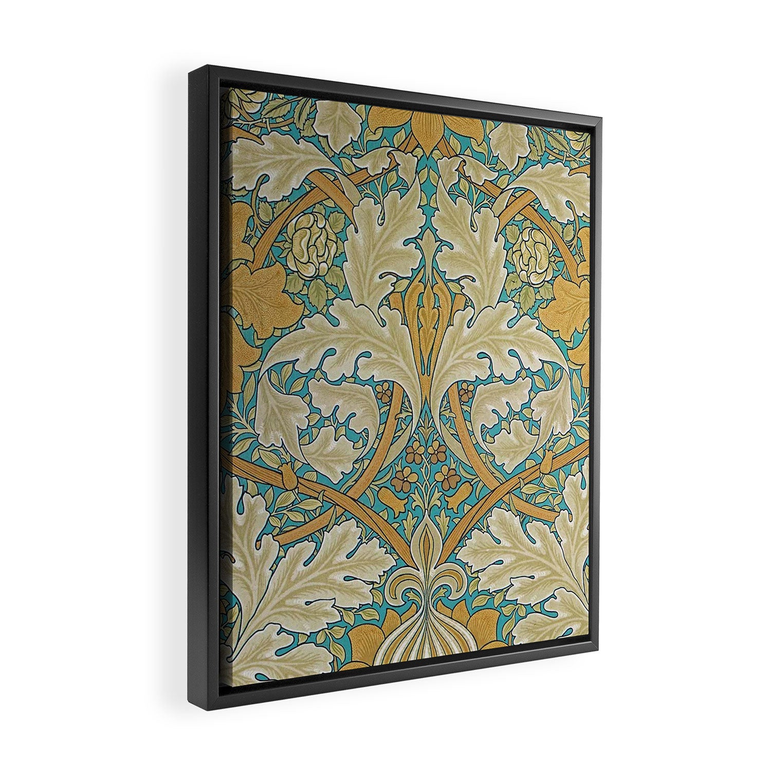 William Morris Antique Palace Floral Framed Canvas Print Gallery Image 2