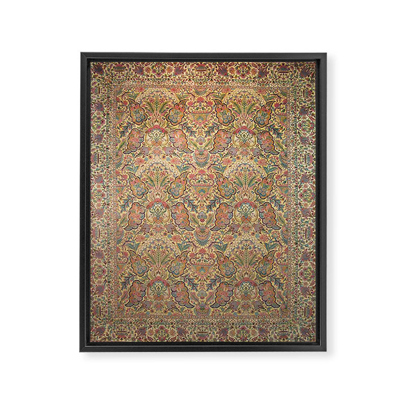 William Morris Antique Persian Floral Framed Canvas Print Gallery Image 6