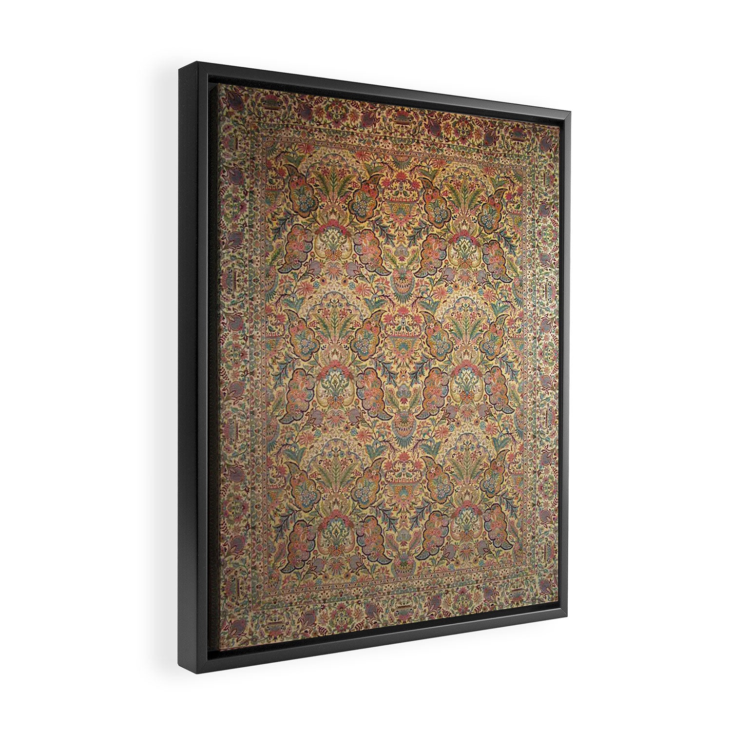 William Morris Antique Persian Floral Framed Canvas Print Gallery Image 2