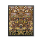William Morris Antique Redcar Persian Floral Framed Canvas Print Gallery Image 6