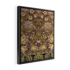 William Morris Antique Redcar Persian Floral Framed Canvas Print Gallery Image 2