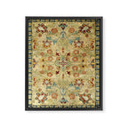 William Morris Antique Redcar Persian Floral Framed Canvas Print Gallery Image 6