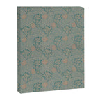 William Morris Apple Indigo Antique Gold Pattern Canvas Print Gallery Image 8