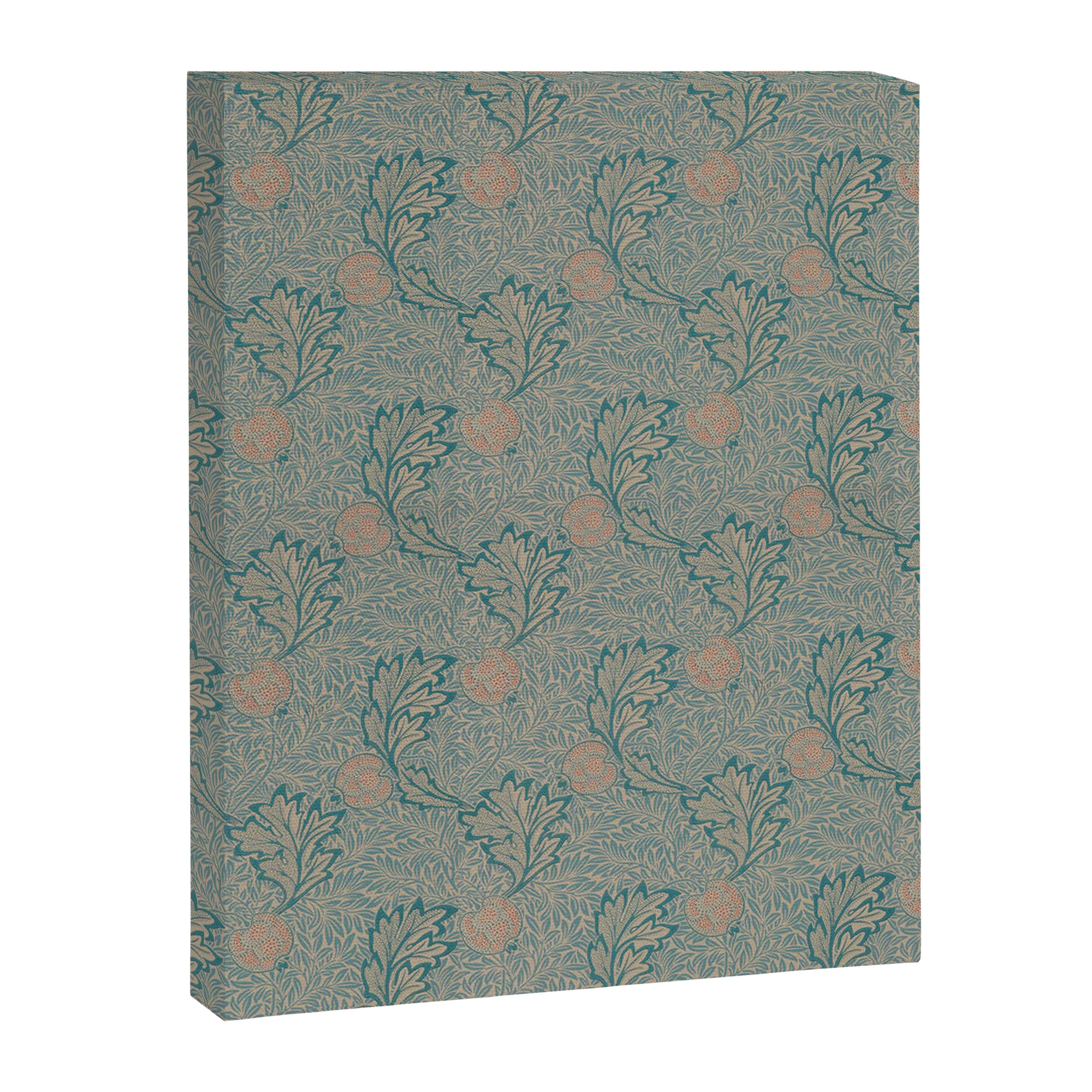 William Morris Apple Indigo Antique Gold Pattern Canvas Print Gallery Image 8