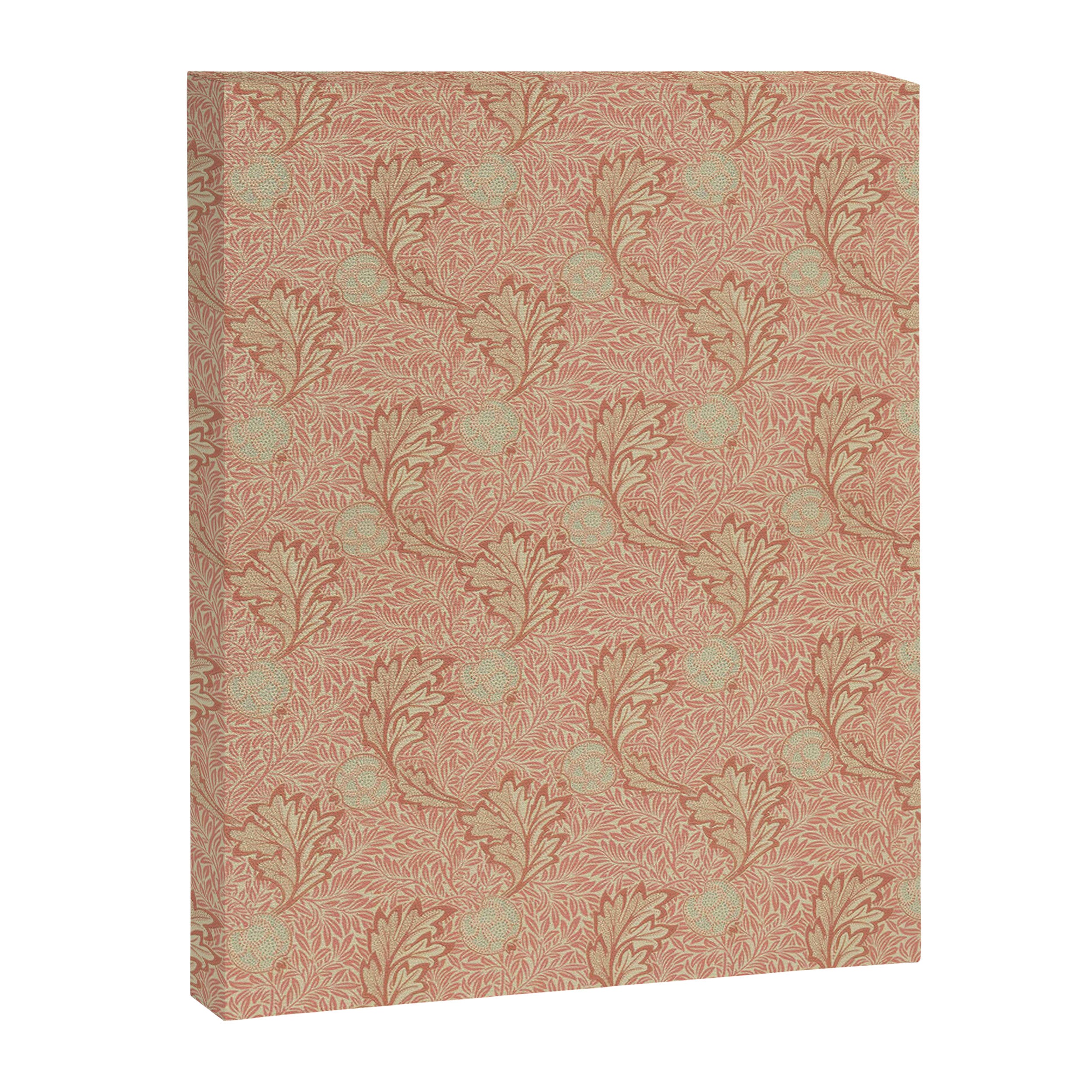 William Morris Apple Red Rust Gold Pattern Canvas Print Gallery Image 8