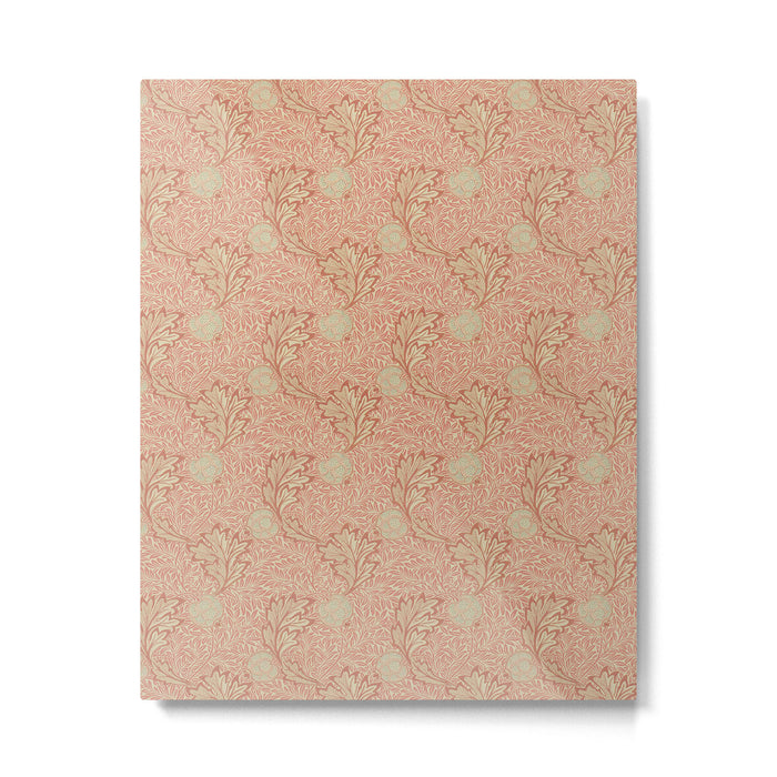 William Morris Apple Red Rust Gold Pattern Metal Print Gallery Image 1