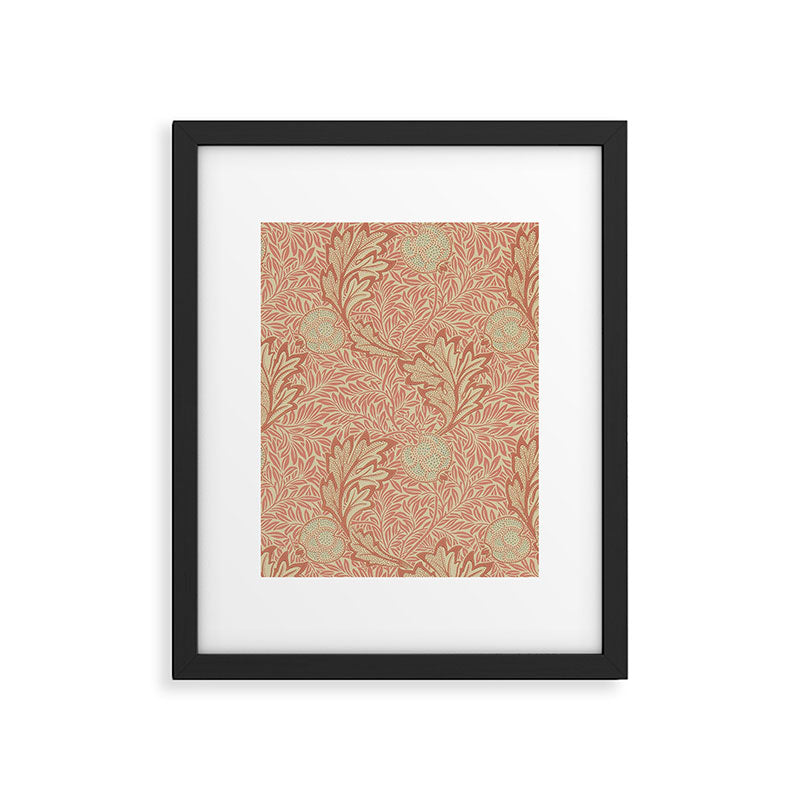 William Morris Apple Rust Gold Vintage Pattern Framed Art Print Gallery Image 6