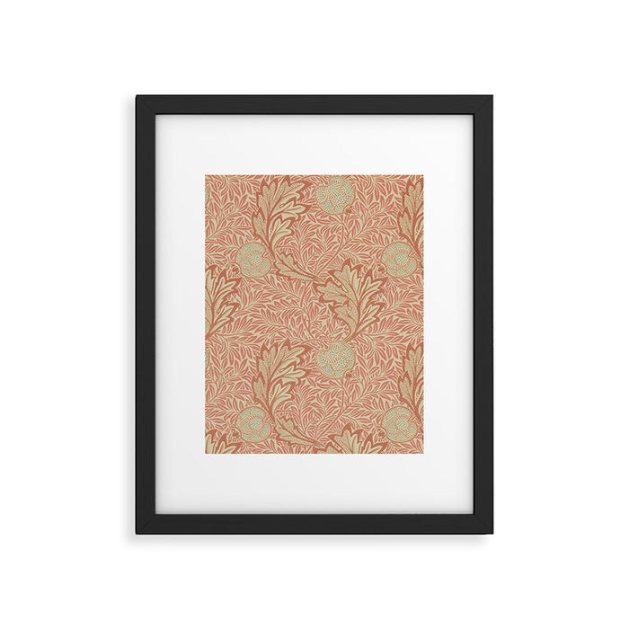 William Morris Apple Rust Gold Vintage Pattern Framed Art Print Gallery Image 1