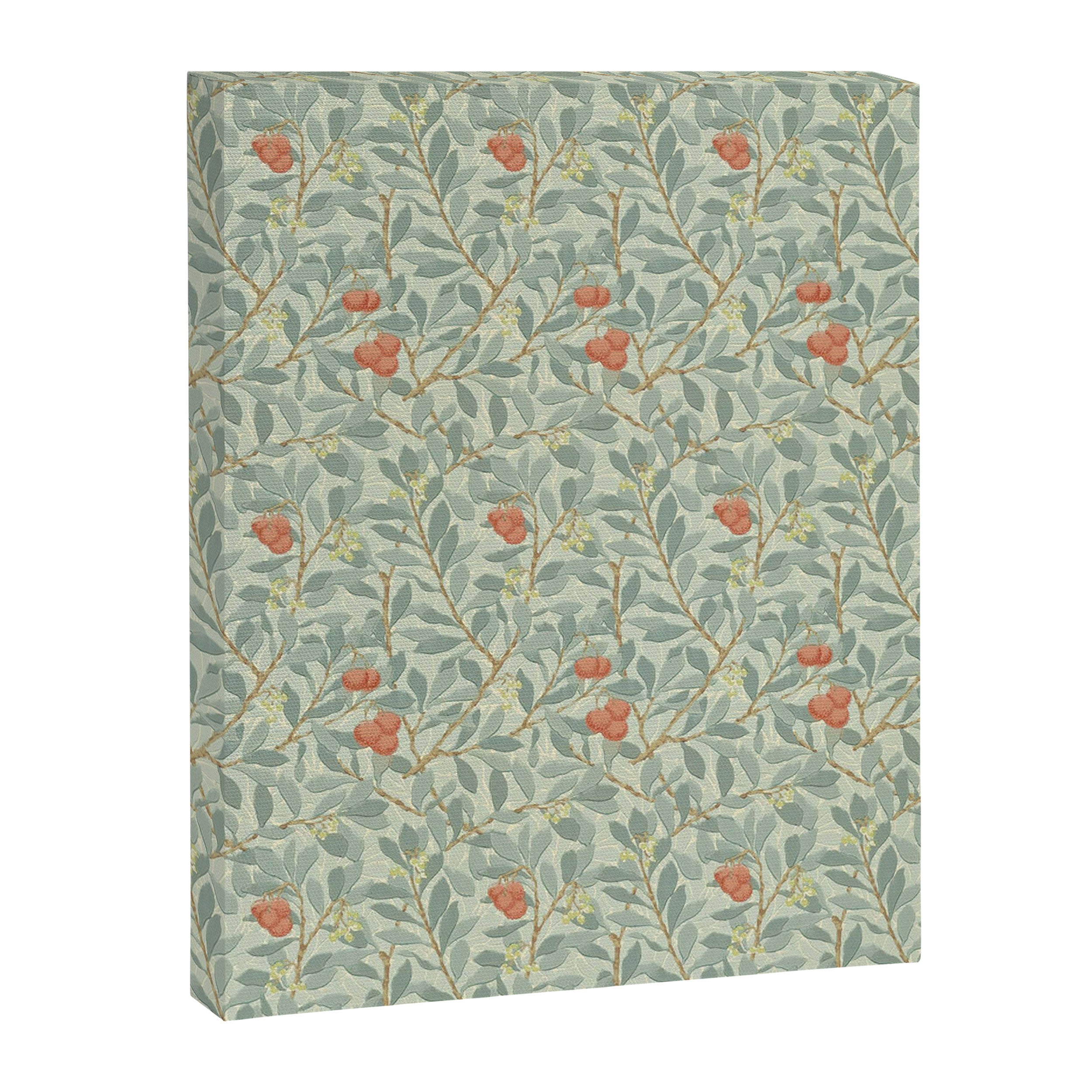 William Morris Arbutus Blue Cream Red Vintage Pattern Canvas Print Gallery Image 8