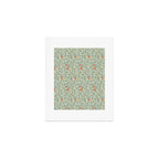 William Morris Arbutus Blue Cream Red Vintage Pattern Art Print Gallery Image 1