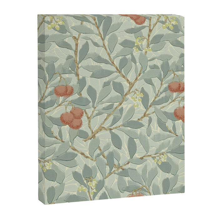 William Morris Arbutus Major Blue Cream Red Pattern Canvas Print Gallery Image 1