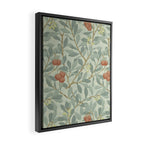 William Morris Arbutus Major Blue Cream Red Pattern Framed Canvas Print Gallery Image 2
