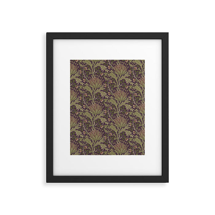 William Morris Artichoke Pimpernel Vintage Pattern Framed Art Print Gallery Image 1