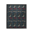 William Morris Bird and Anemone Forest Indigo Framed Canvas Print Gallery Image 8