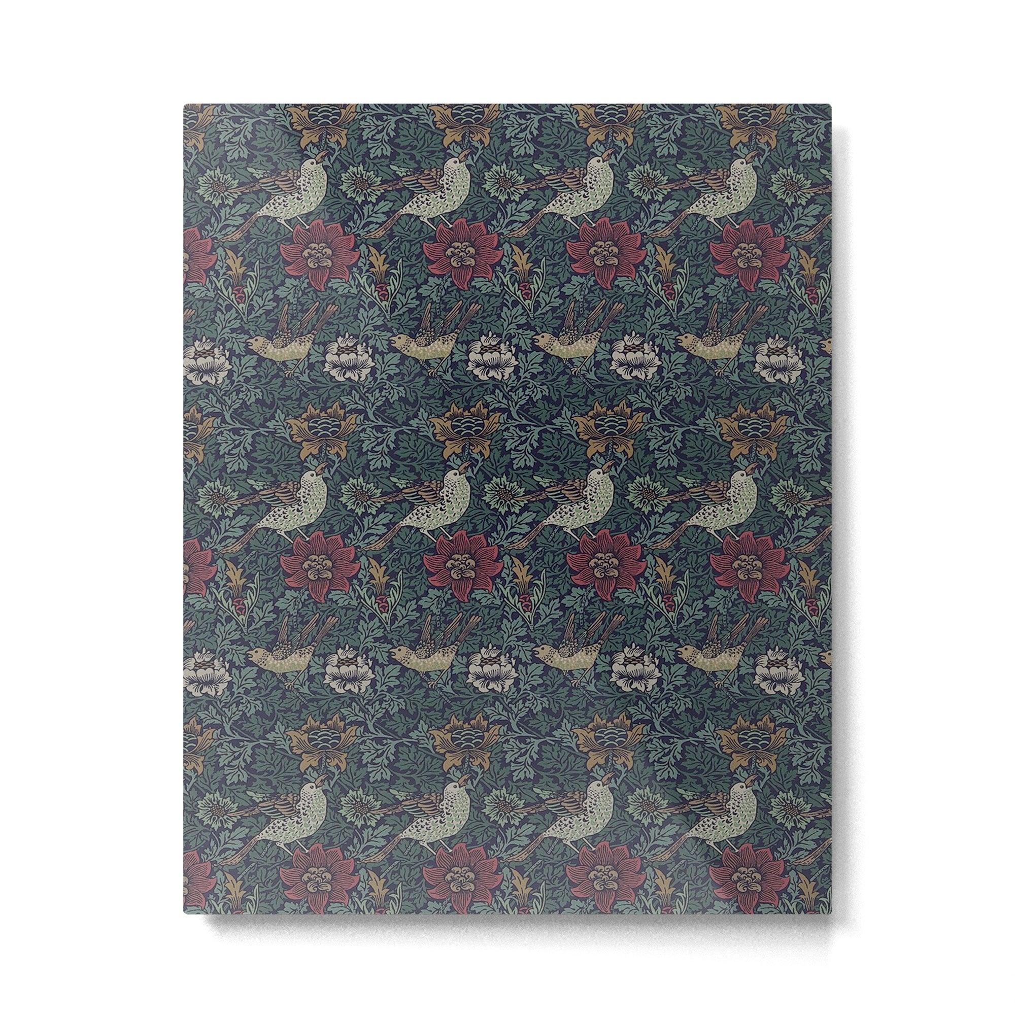 William Morris Bird and Anemone Forest Indigo Metal Print Gallery Image 6