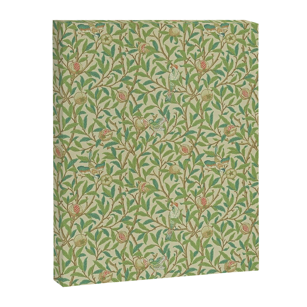 William Morris Bird and Pomegranate Green Parchment Canvas Print Gallery Image 8