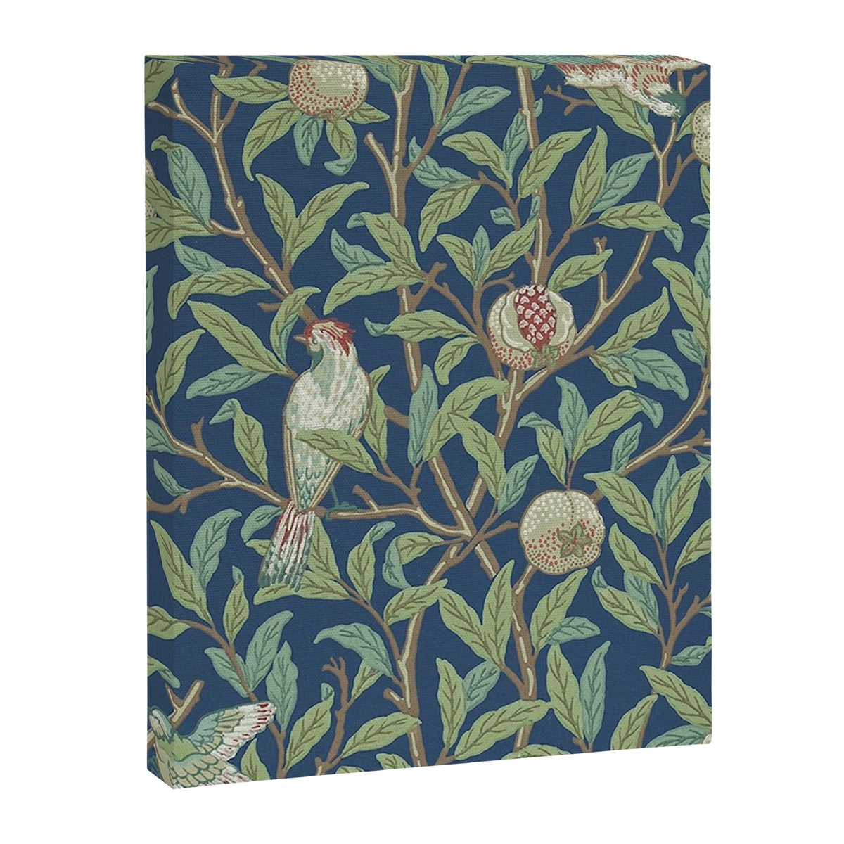 William Morris Bird and Pomegranate Detail Blue Sage Canvas Print Gallery Image 8
