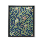 William Morris Bird and Pomegranate Detail Blue Sage Framed Canvas Print Gallery Image 8
