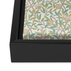 William Morris Bird and Pomegranate Pearl Jade Framed Canvas Print Gallery Image 3