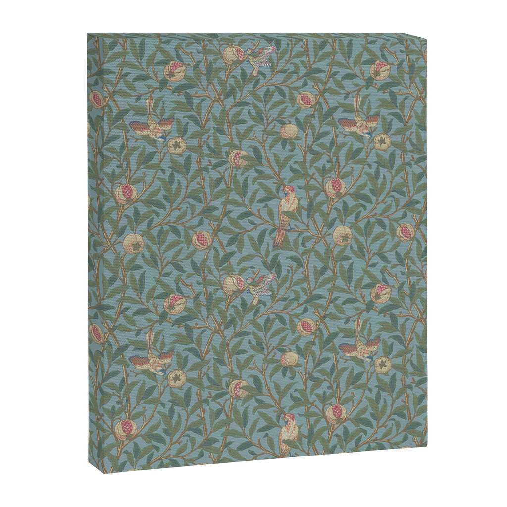 William Morris Bird and Pomegranate Turquoise Coral Canvas Print Gallery Image 8