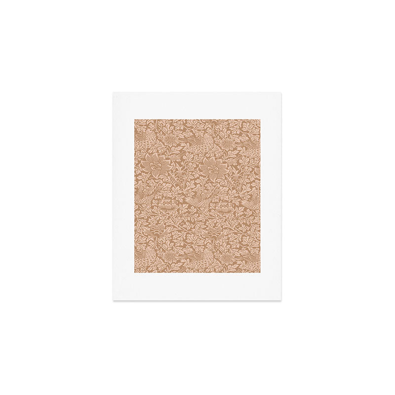 William Morris Bird & Anemone Dusky Rose Art Print Gallery Image 1
