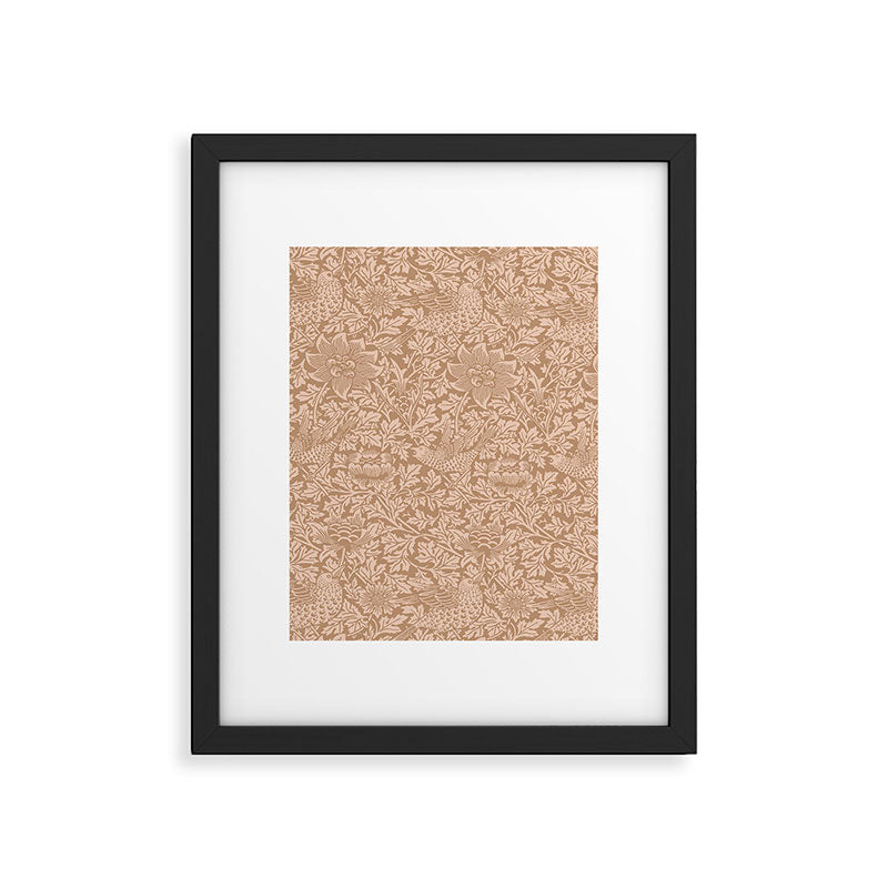 William Morris Bird & Anemone Dusky Rose Framed Art Print Gallery Image 6