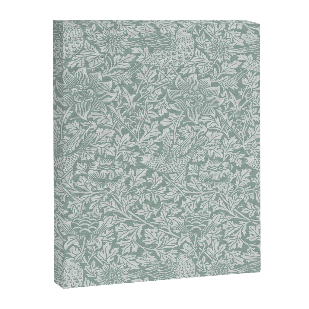 William Morris Bird & Anemone Powder Blue Canvas Print Gallery Image 8