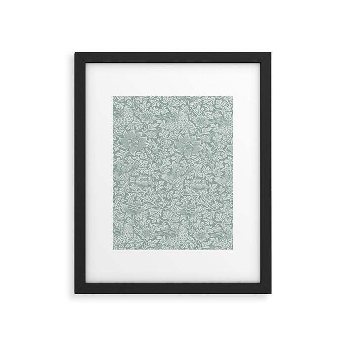 William Morris Bird & Anemone Powder Blue Framed Art Print Gallery Image 1
