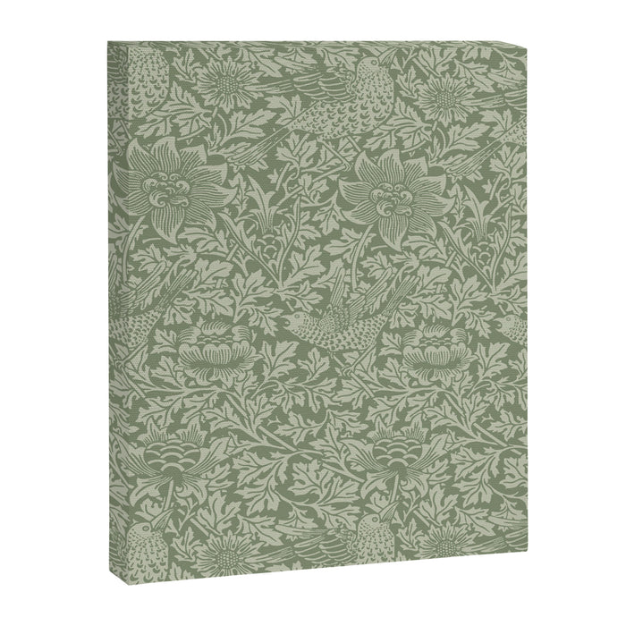 William Morris Bird & Anemone Sage Green Canvas Print Gallery Image 1