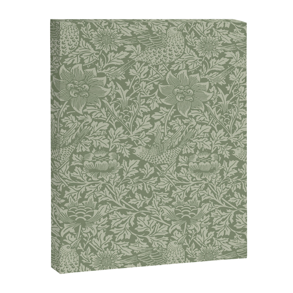 William Morris Bird & Anemone Sage Green Canvas Print Gallery Image 8
