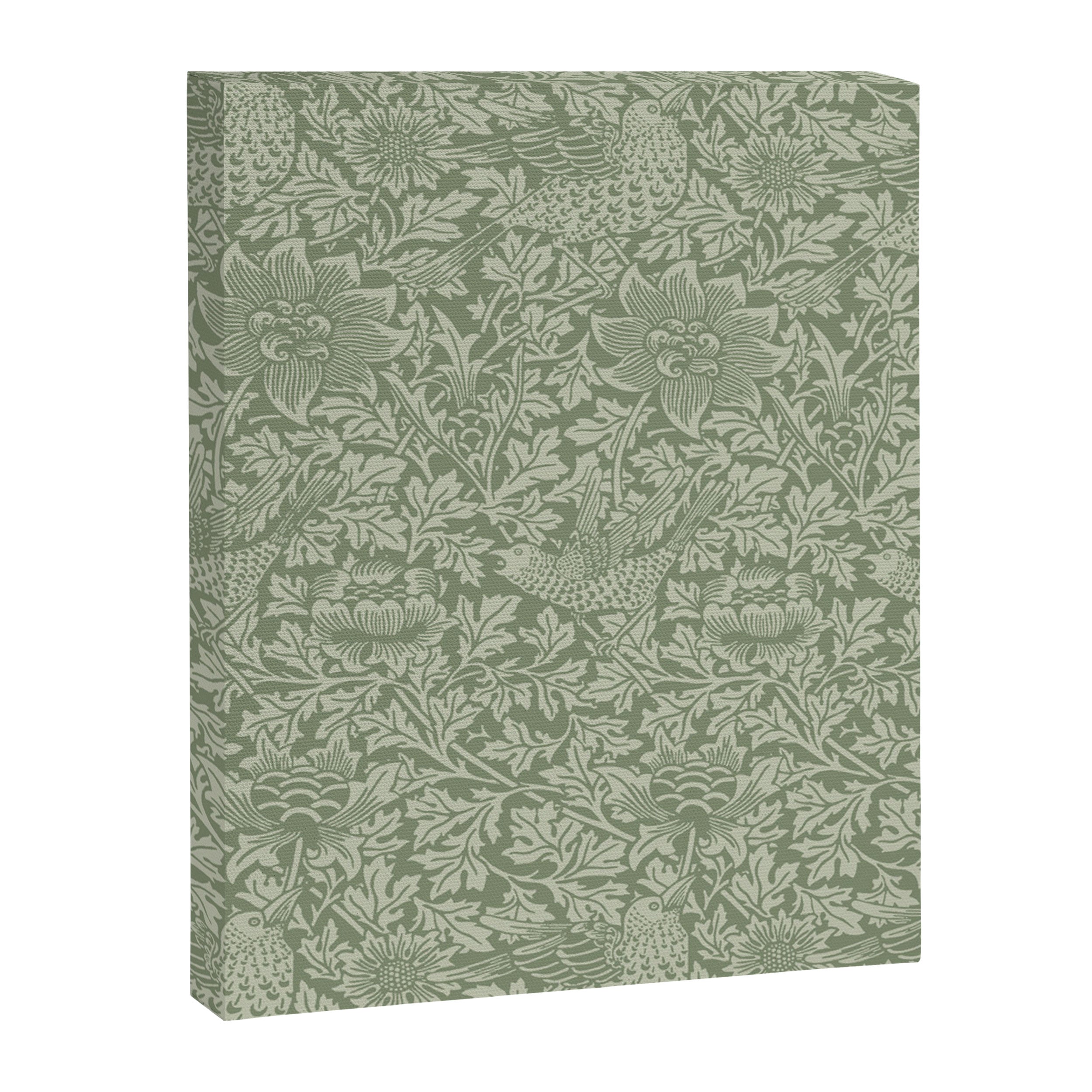 William Morris Bird & Anemone Sage Green Canvas Print Gallery Image 8