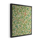 William Morris Bird & Pomegranate Bayleaf and Cream Framed Canvas Print Gallery Image 2